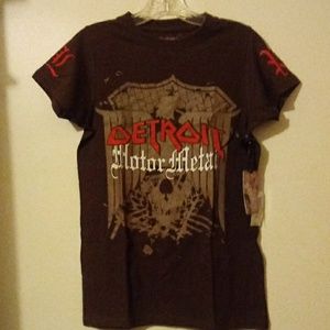 Blac Label Detroit Motor Metal Tee-NWT Medium